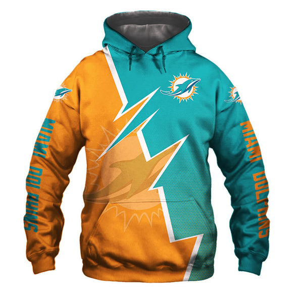 20% OFF Miami Dolphins Hoodie Zigzag - Hurry up! Sale Ends in