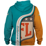 20% OFF Cheap Miami Dolphins Hoodies Football 3D No 08 On Sale