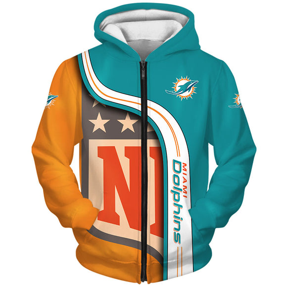 20% OFF Cheap Miami Dolphins Hoodies Football 3D No 08 On Sale