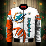 17% OFF Best White Miami Dolphins Jacket Men Cheap For Sale