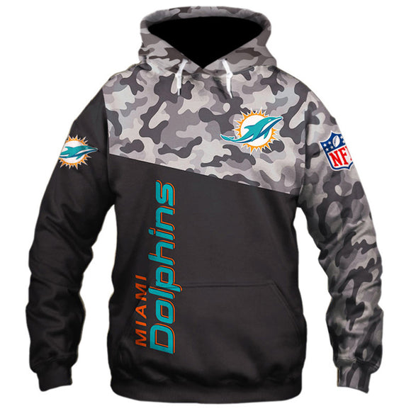 20% OFF Miami Dolphins Military Hoodie 3D- Limited Time Sale