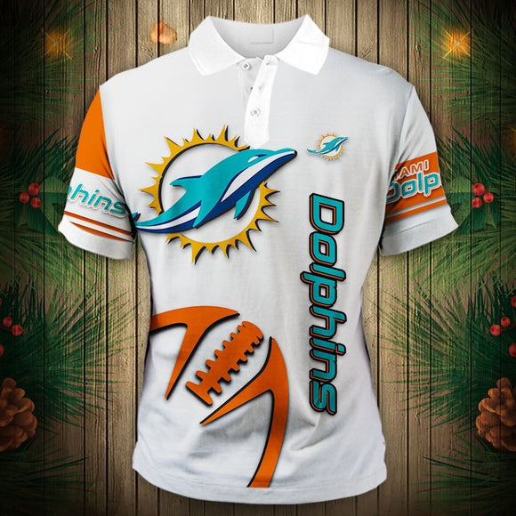20% OFF Best Men’s White Miami Dolphins Polo Shirt For Sale