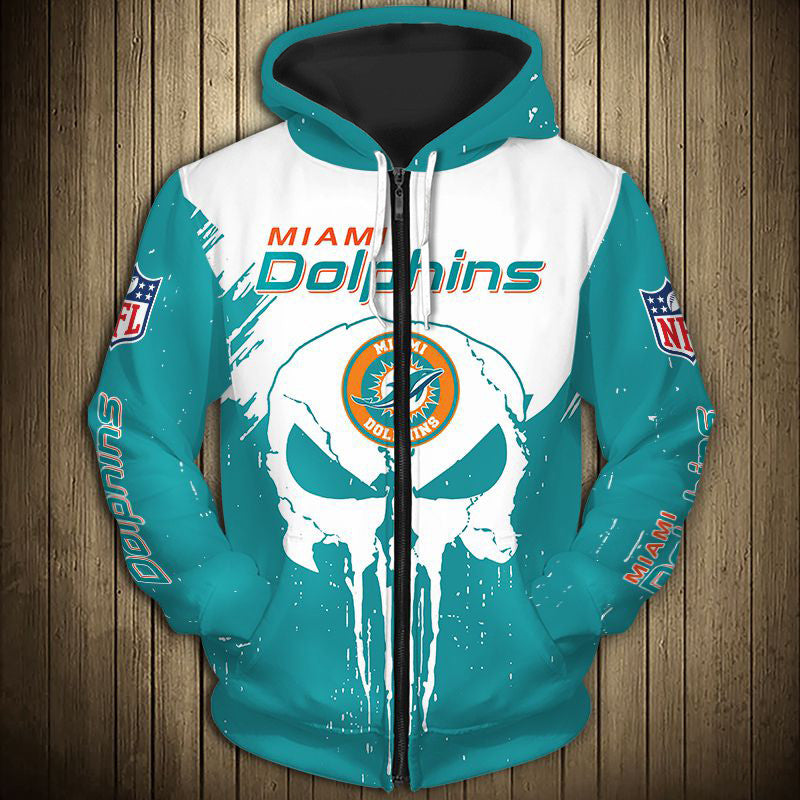 20% SALE OFF Miami Dolphins Men's Hoodies 3D Skull Sweatshirt Long Sleeve –  4 Fan Shop