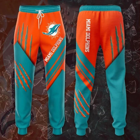18% OFF Best Miami Dolphins Sweatpants 3D Stripe - Limited Time Offer