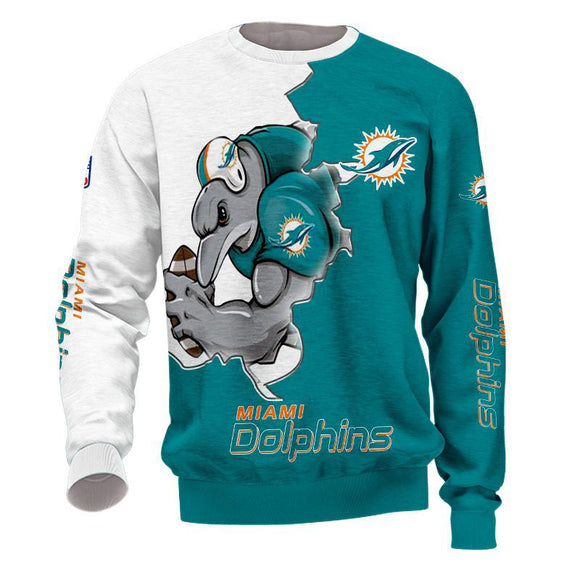 20% OFF Best Miami Dolphins Sweatshirts Mascot Cheap On Sale