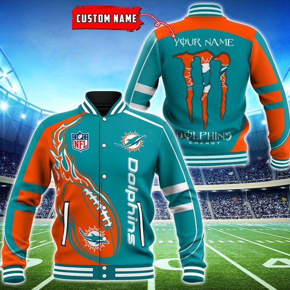 19% OFF Miami Dolphins Varsity Jackets Monster Energy Custom Name