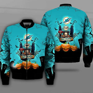 17% OFF Best Selling Miami Dolphins Winter Jacket Jack Skellington 2