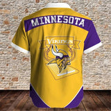 15% OFF Men’s Minnesota Vikings Button Down Shirt For Sale