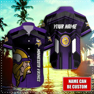 15% OFF Minnesota Vikings Button Up Shirt Big Logo Custom Name
