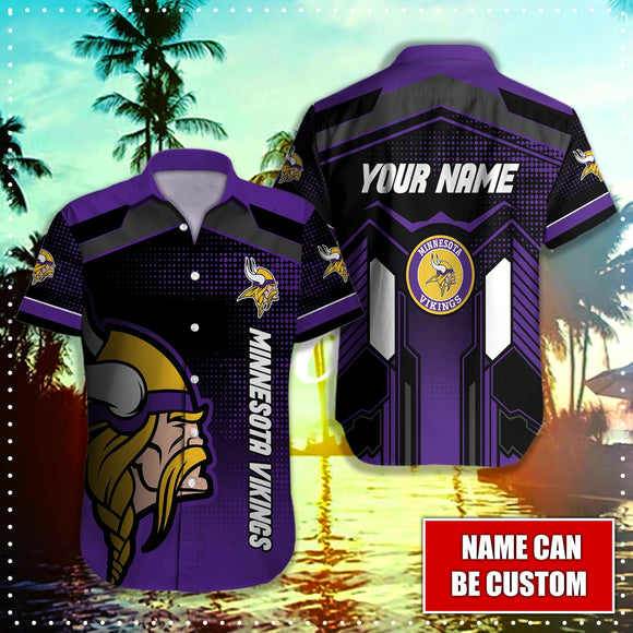 15% OFF Minnesota Vikings Button Up Shirt Big Logo Custom Name