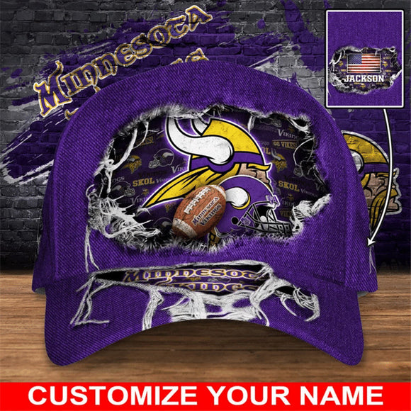The Best Cheap Minnesota Vikings Caps Flag Custom Name