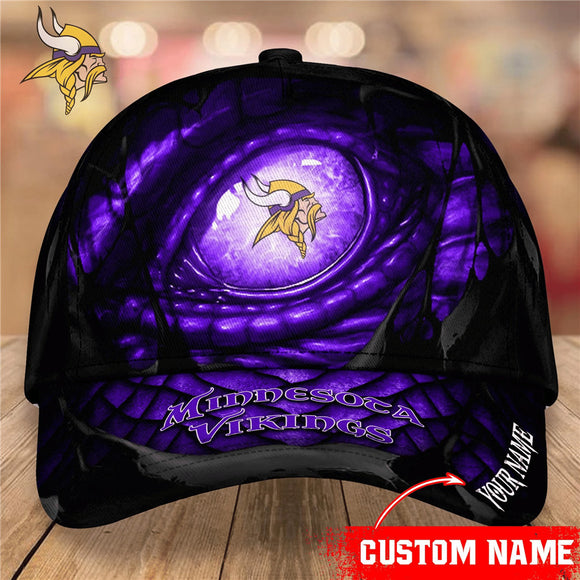 Lowest Price Minnesota Vikings Hats Dragon's Eye Custom Name