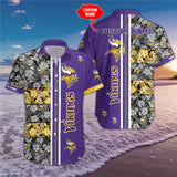 15% SALE OFF Minnesota Vikings Hawaiian Shirt Custom Name