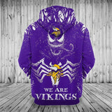 20% OFF Hot Sale Minnesota Vikings Hoodie – Venom Hoodie Halloween.