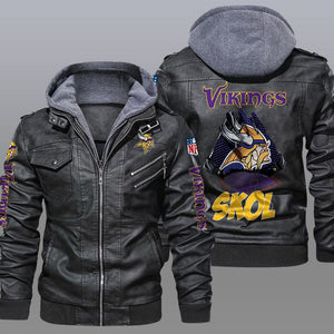 30% OFF New Design Minnesota Vikings Leather Jacket For True Fan