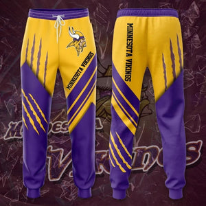 18% OFF Best Minnesota Vikings Sweatpants 3D Stripe - Limited Time Offer