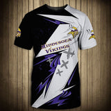 15% SALE OFF Best Black & White Minnesota Vikings T Shirt Mens