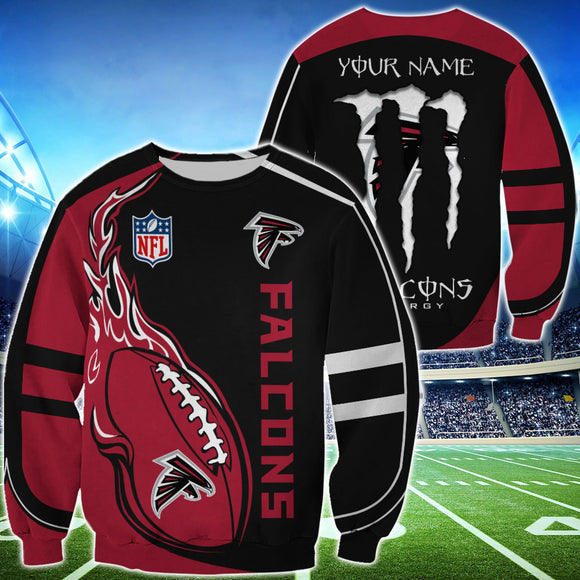 20% OFF Monster Energy Atlanta Falcons Sweatshirt Custom Name