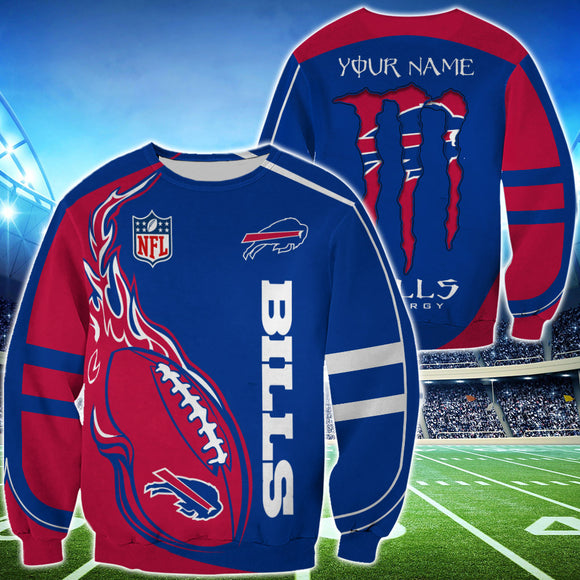 20% OFF Monster Energy Buffalo Bills Sweatshirt Custom Name