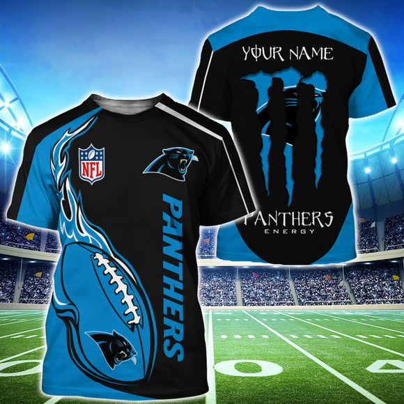 15% OFF Monster Energy Carolina Panthers T shirt Custom Name For Men