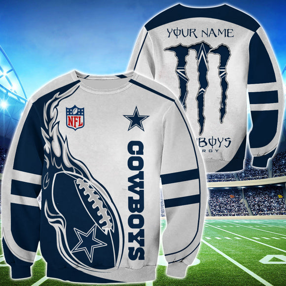 20% OFF Monster Energy Dallas Cowboys Sweatshirt Custom Name