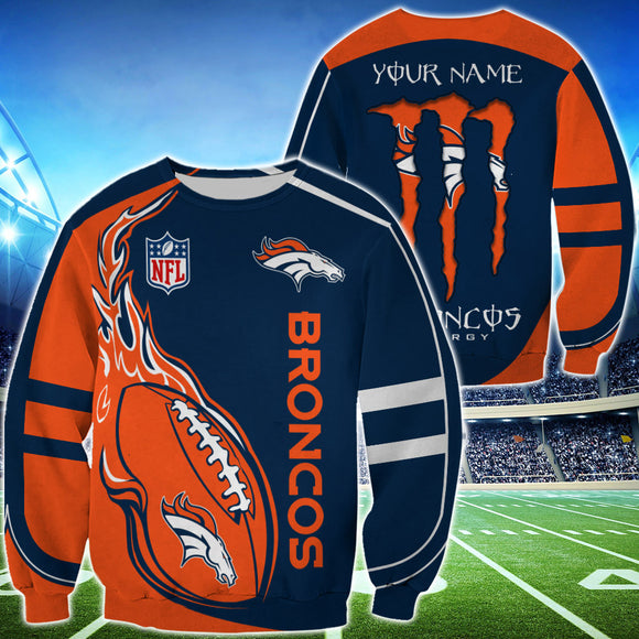20% OFF Monster Energy Denver Broncos Sweatshirt Custom Name