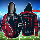 20% OFF Monster Energy Houston Texans Zipper Hoodie Custom Name