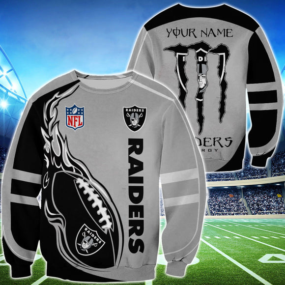 20% OFF Monster Energy Las Vegas Raiders Sweatshirt Custom Name