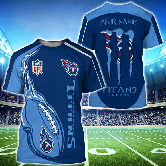 15% OFF Monster Energy Tennessee Titans T shirt Custom Name For Men