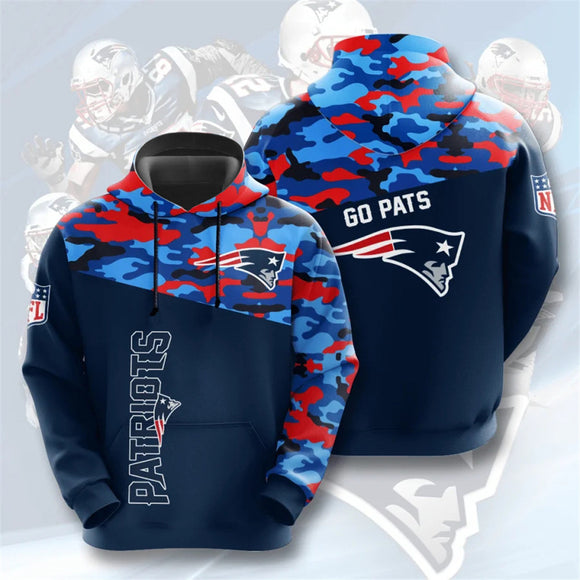 20% OFF New England Patriots Army Hoodie 3D- Limited Time Sale