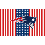 25% OFF New England Patriots Flag 3x5 With Star and Stripes White & Red