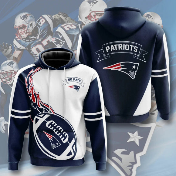 20% SALE OFF Men's New England Patriots Hoodies Flame Ball