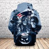Buy New England Patriots Hoodies Halloween Horror Night 20% OFF Now