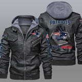 30% OFF New Design New England Patriots Leather Jacket For True Fan
