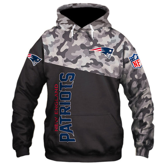 20% OFF New England Patriots Military Hoodie 3D- Limited Time Sale