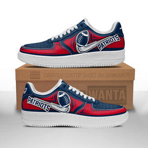 23% OFF Best New England Patriots Sneakers Air Force Mens Womens