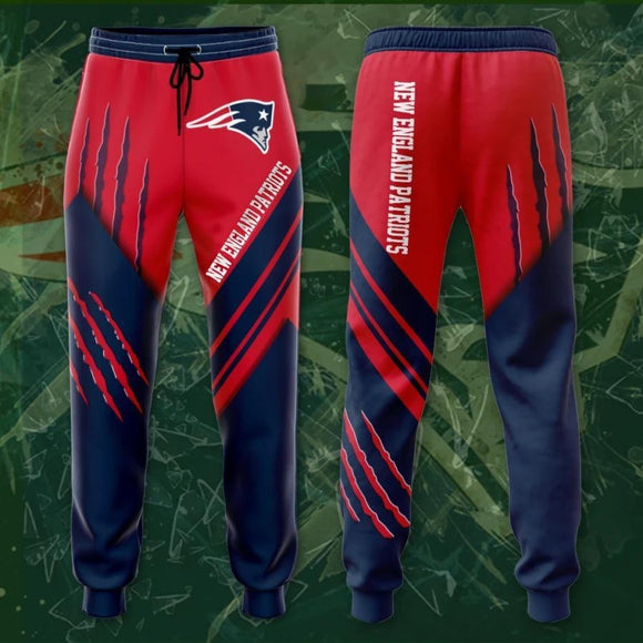18% OFF Best New England Patriots Sweatpants 3D Stripe - Limited Time Offer