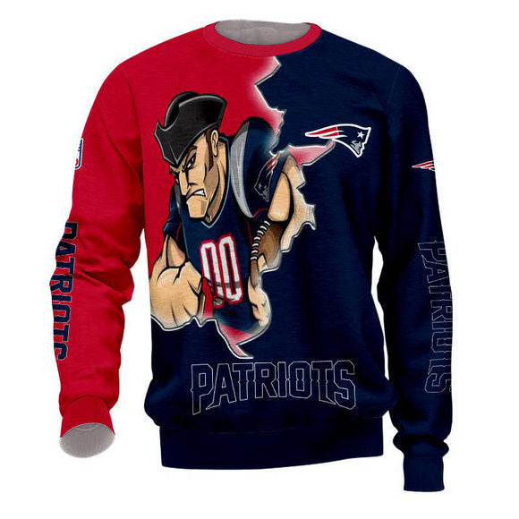 20% OFF Best New England Patriots Sweatshirts Mascot Cheap On Sale