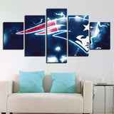 Up To 30% OFF New England Patriots Wall Art Lightning Canvas Print