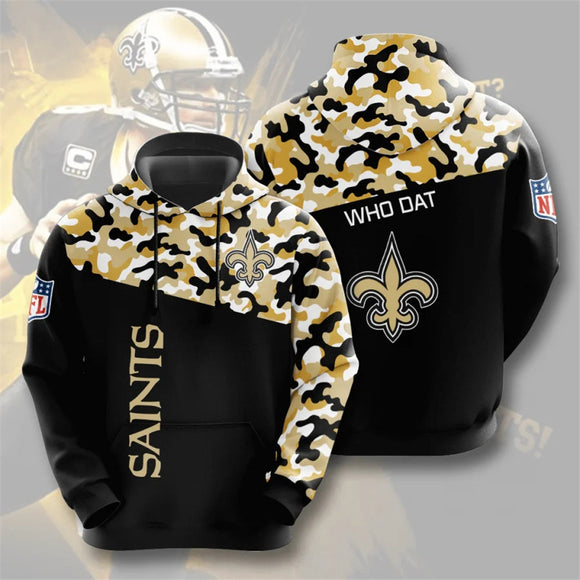 20% OFF New Orleans Saints Army Hoodie 3D- Limited Time Sale