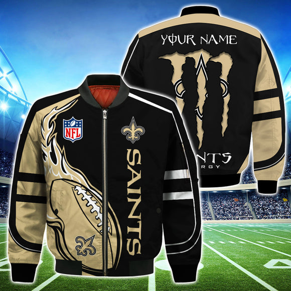 20% SALE OFF New Orleans Saints Bomber Jackets Monster Energy Custom Name