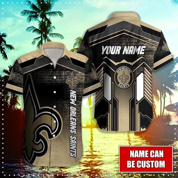 15% OFF New Orleans Saints Button Up Shirt Big Logo Custom Name