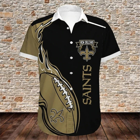15% OFF Men’s New Orleans Saints Button Down Shirt For Sale