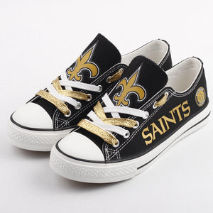 Cheap New Orleans Saints Canvas Shoes T-DJ133L For Sale