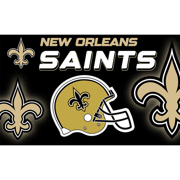 25% OFF New Orleans Saints Flag 3x5 Helmet Design Banner - Only Today