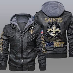 30% OFF New Design New Orleans Saints Leather Jacket For True Fan