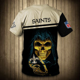 15% SALE OFF New Orleans Saints T-shirt Skull On Back