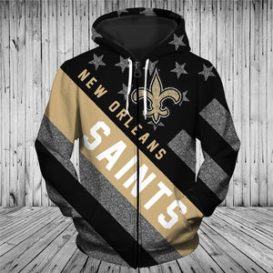 Up To 20% OFF New Orleans Saints Zip Up Hoodies Banner For Sale