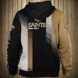 11% OFF New Orleans Saints Zipper Hoodie Stripe - Limited Time Offer