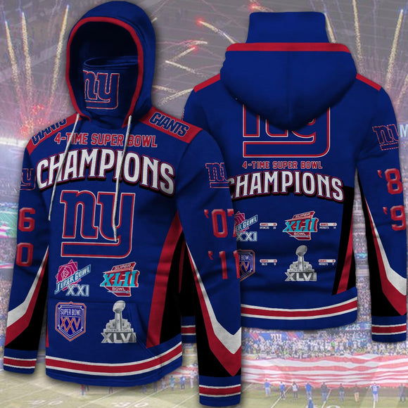 20% Sale OFF Best New York Giants 4 Time Super Bowl Hoodies